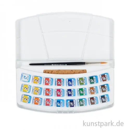 Finale Aktion Talens VAN GOGH Aquarell Kunststoffbox mit 24 halben Napf