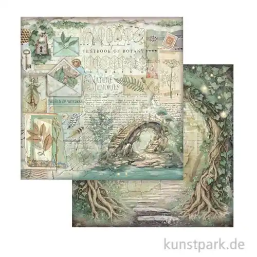 Stamperia Scrappapier - Herbarium Silvae Bridge, 30,5 x 30,5 cm Meistverkauft