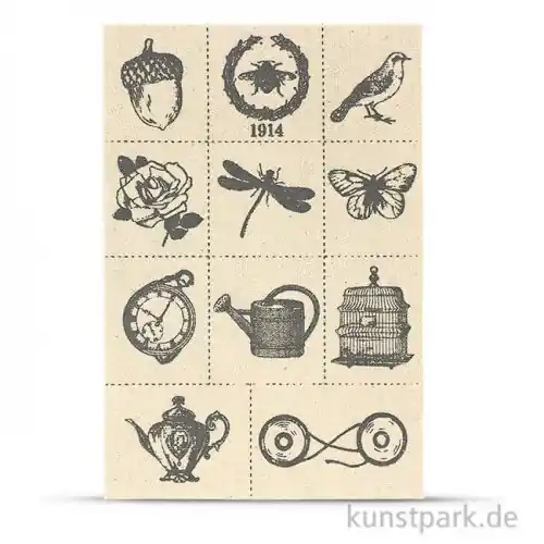 Vintage Canvas Sticker - Natur, selbstklebend Rabatt