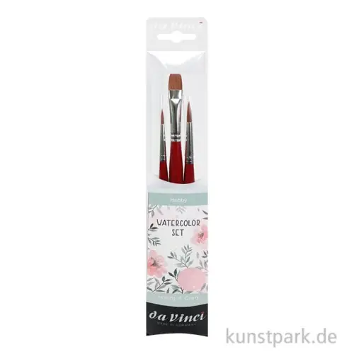 Wochenendangebot da Vinci 3er Pinselset WATERCOLOR