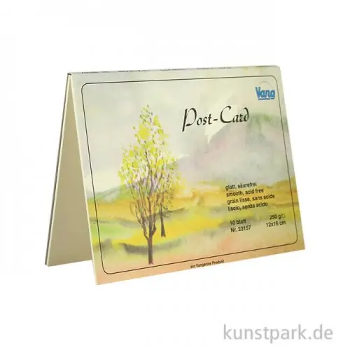 Top-Angebot Vang Aquarell Postkartenblock, 10 Blatt, 250g