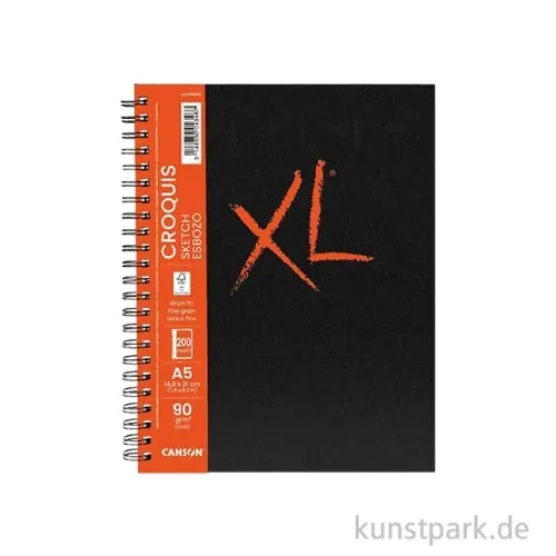 Canson XL Croquis Skizzenbuch, Spiral, DIN A5, 100 Blatt, 90 g/m² Abverkauf