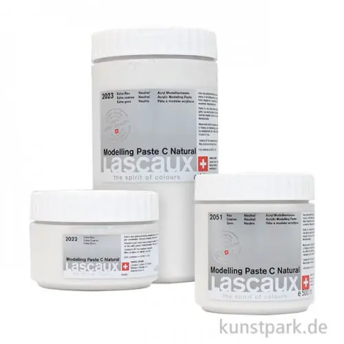 Lascaux Modelling Paste C Natural - extra rau rauh Top-Angebot