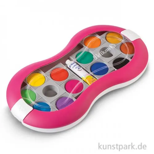 Jetzt Zugreifen Pelikan Deckfarbkasten Space mit 12 Farben und Deckweiß - Magenta