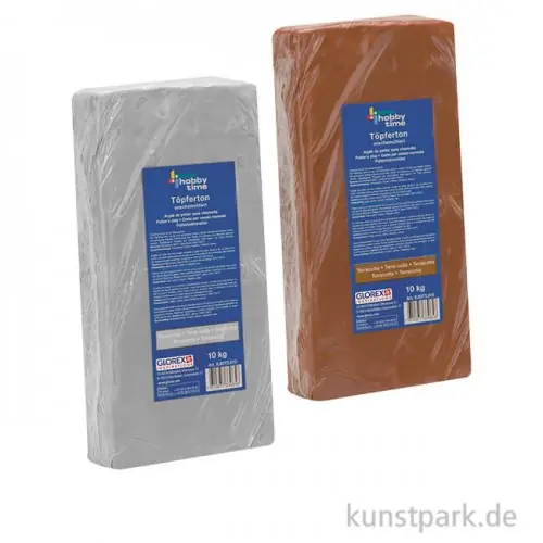 Töpferton unschamottiert, 10 kg Schneller Versand