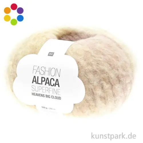 Wochenendangebot Rico Garn - Fashion Alpaca Superfine Heavens Big Cloud, 100g, 280m