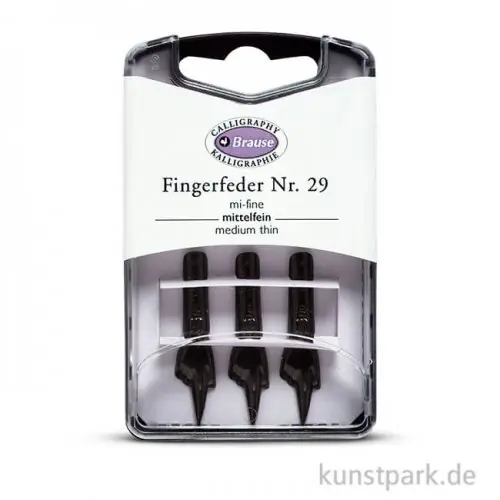 Bestpreis BRAUSE Fingerfeder Nr. 29, 3 Stück