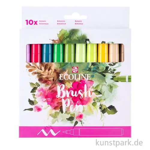 Direkt Vom Hersteller Talens ECOLINE Brush Pen 10er Set - Botanic