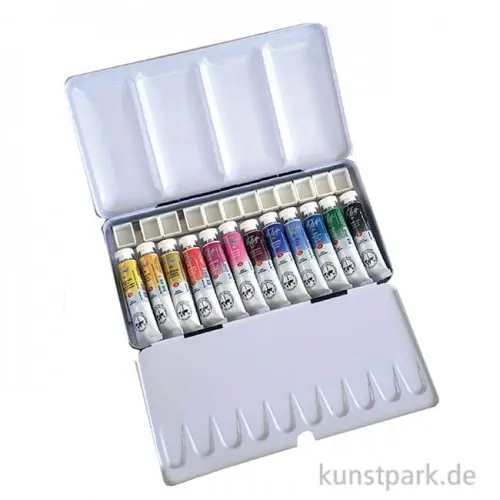 White Nights Aquarellkasten mit 12 x 10 ml Tuben - Casanova Edition Gratis Versand