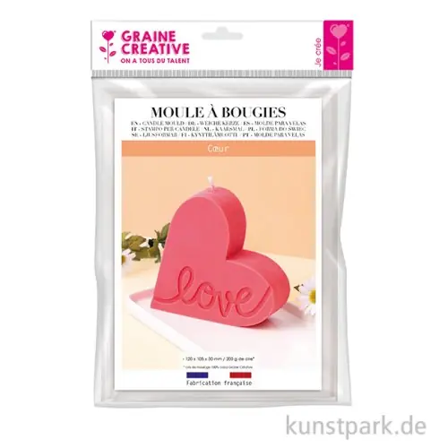 Kerzengießform - Herz, Love Original