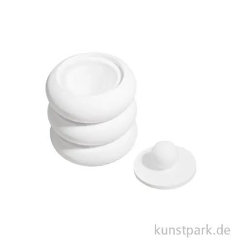 Silikonform Dose mit Deckel, 10,5 x 8 cm Neue Ware