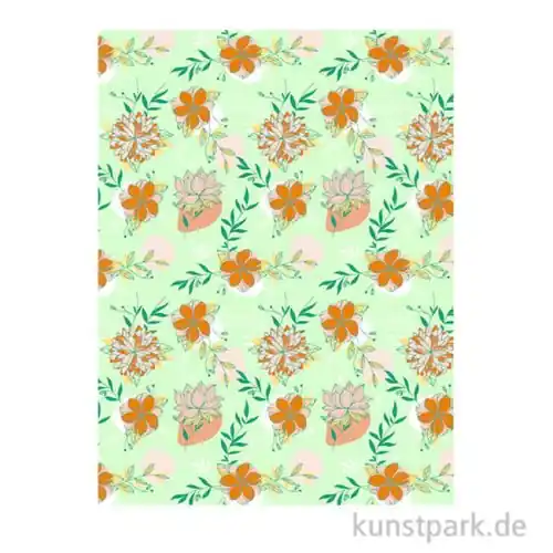 Super-Preis DECOPATCH Papier 913 Blumen, 3 Stück