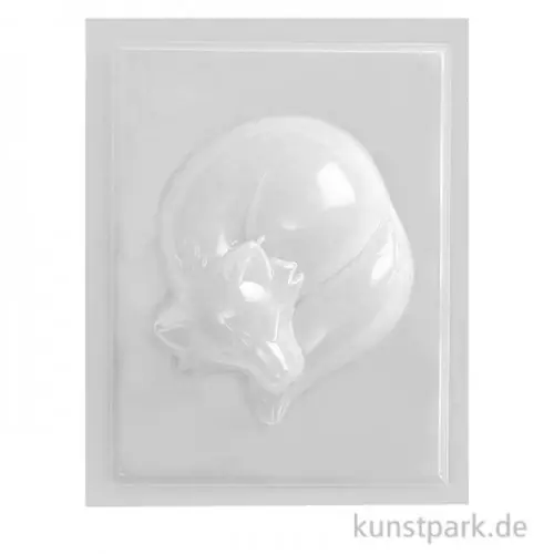 Rabatt Gießform - Schlafender Fuchs, 70 x 60 x 20 mm