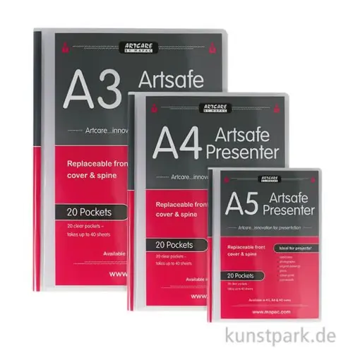 ARTCARE Artsafe Presenter Sichtbuch Neue Kollektion