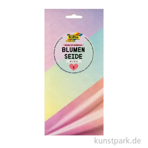 Finale Aktion Blumenseide SHADES OF RAINBOWS, 50 x 70 cm, 6 Bogen, 20g