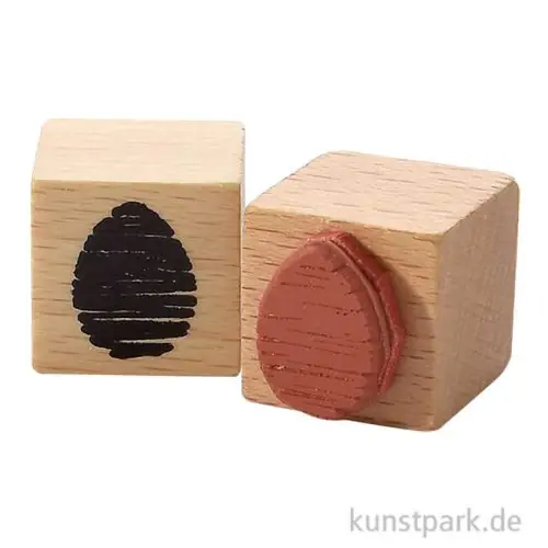 Stempel - Osterei schraffiert, 2 x 2 cm Abverkauf