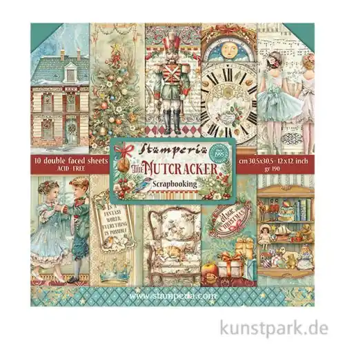 Garantierte Lieferung Stamperia Scrapbooking Pad - The Nutcracker, 30,5 x 30,5 cm