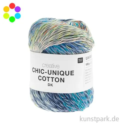Rico Garn - Creative Chic-Unique Cotton dk, 100g, 240m Garantierte Lieferung