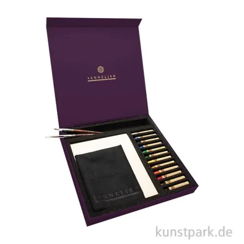 Sofort Bestellen Sennelier Geschenkbox mit 12 Ölpastellen, Papier + Pinseln