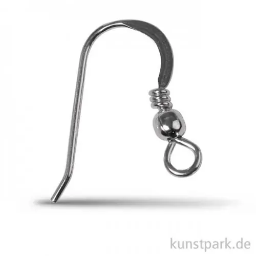 Ohrhaken 925 Silber, 20 mm, 2 Stück Garantierte Lieferung