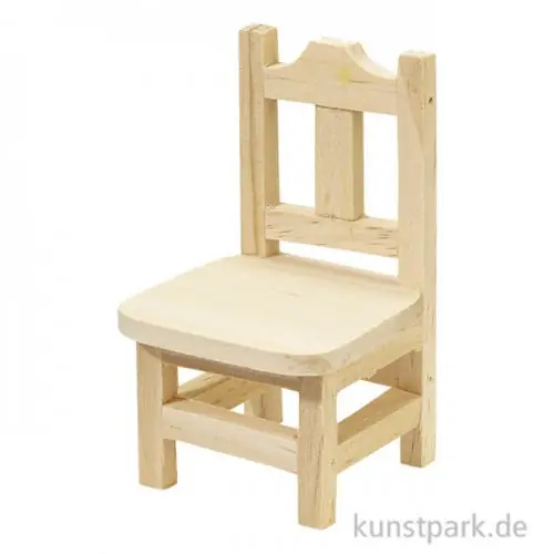 Miniatur Holzstuhl, 5,5 x 5,5 x 9 cm Direktkauf