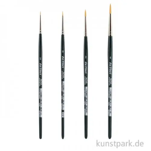 Direkt Vom Hersteller da Vinci NOVA Aquarellpinsel Set mit 4 Pinseln