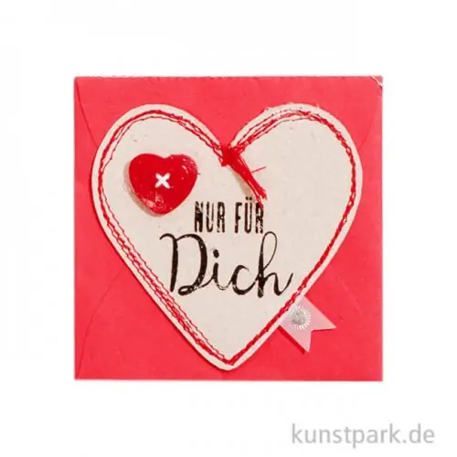 Rabatt Good old friends - Mini Herz Kärtchen, Nur für Dich