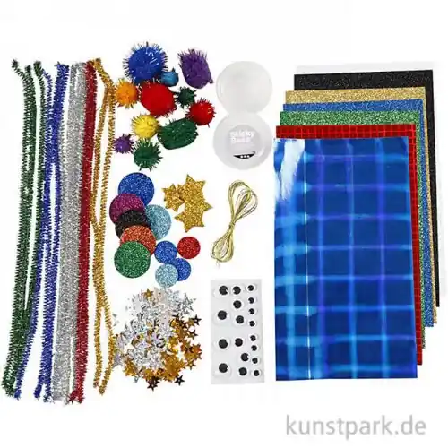 Bastelset Space mit viel Zubehör, Schnittbogen und Inspirationen Expressversand