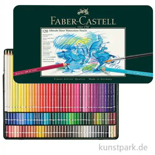 Echt Faber-Castell ALBRECHT DÜRER, 120 Aquarellstifte im Metalletui