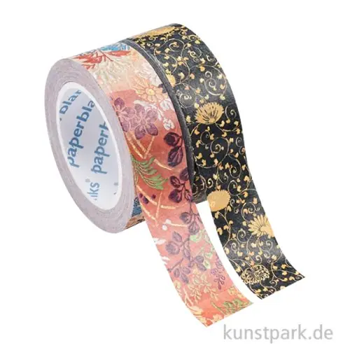 PAPERBLANKS Washi Tape Set - 2 x 10m - Karakusa & Kara-ori Kostenfreie Lieferung