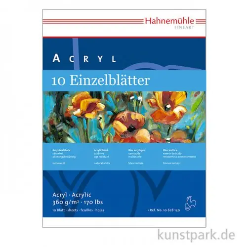Must-Have Hahnemühle ACRYL Malkarton, 10 Bogen, 360g