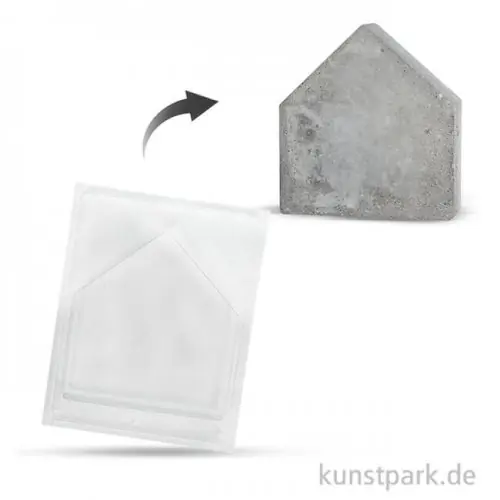 Abverkauf Gießform - Haus, Tiefe 4 cm