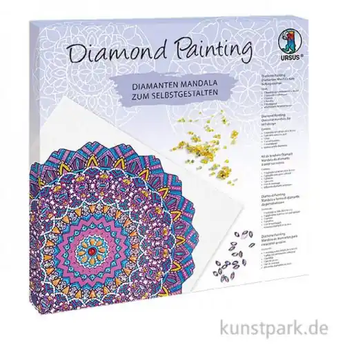 Neu Diamond Painting Set - Mandala 8, 30 x 30 cm