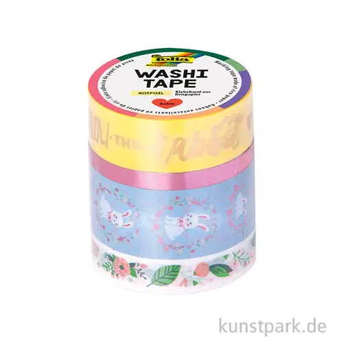Top-Angebot Washi-Tape Hotfoil - FOLLOW THE RABBIT, 4er Set, je 5 m