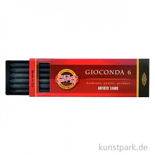 Ausverkauf Koh-I-Noor Zeichenkohle Ersatzminen, 5,6 mm, 6 Stück