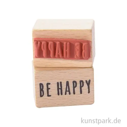Stempel - Be Happy, 2 x 3 cm Nur Heute