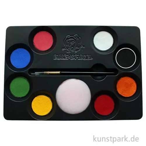 Angebot Eulenspiegel Familien Schmink-Palette mit 8 Farben und Zubehör