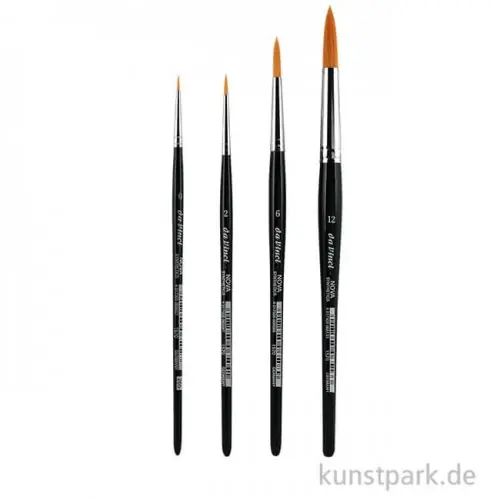 da Vinci Pinselset NOVA - 4 Pinsel für Kunst und Hobby Neu Im Sortiment