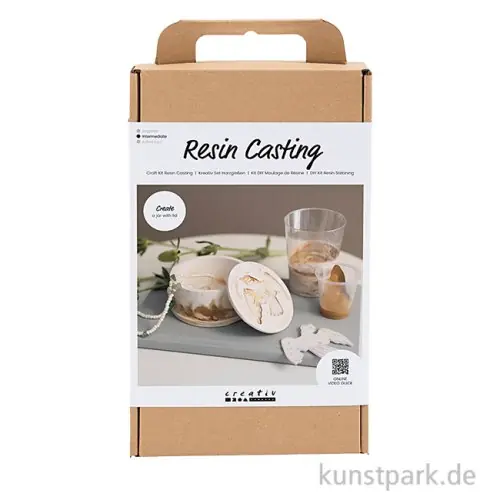 Online Kaufen DIY Set - Dose mit Deckel gießen, Resin, Beige, Creme
