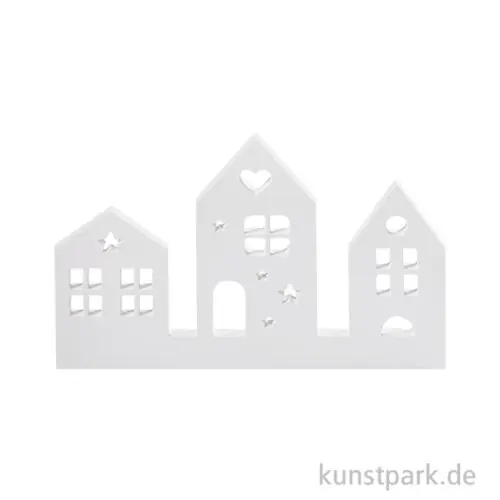 Top-Qualität Silikonform Häuser, 3 Motive, 16 x 10 cm