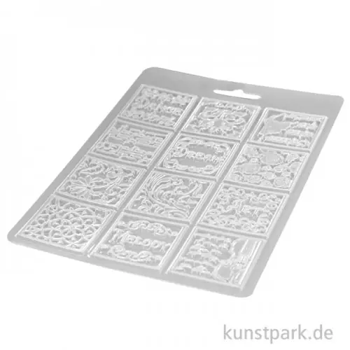 Markenprodukt Stamperia Soft Mould (Gießform) - Passion Patchwork Music, DIN A5