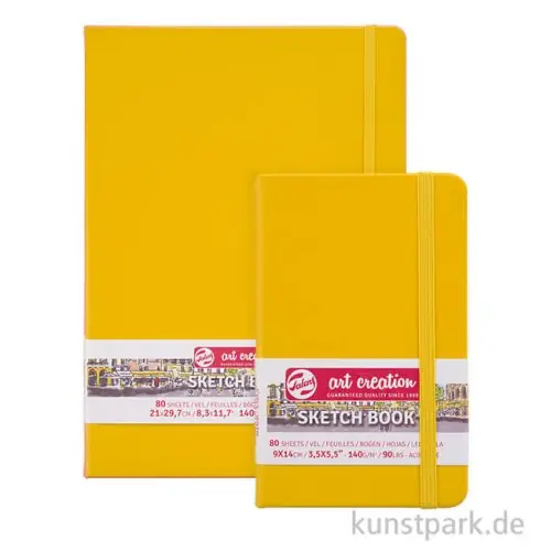 Limited Edition Talens Art Creation - Skizzenbuch Golden Yellow, 80 Blatt, 140g