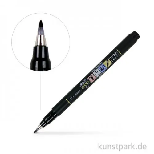 Markenprodukt Tombow Fudenosuke Brush Pen - Schwarz