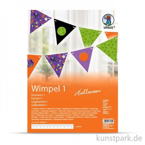 Top-Preis Wimpel-Kette Halloween - Dreieck, Länge 2,30 m