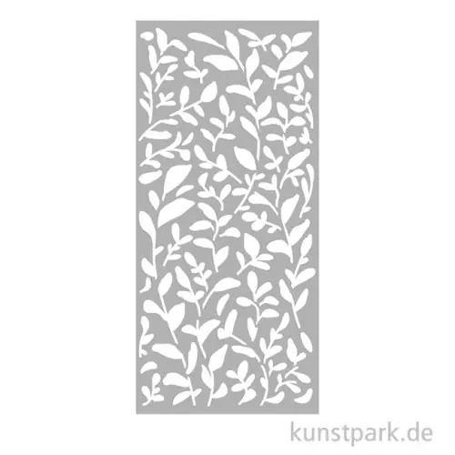 Top-Seller Stamperia Schablone - Create Happiness Diary Leaves, 12 x 25 cm