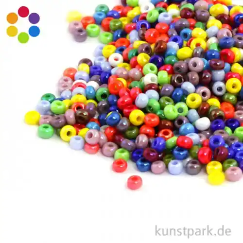 Rocailles opak gelüstert - 2,6 mm - 17 g Letzte Chance