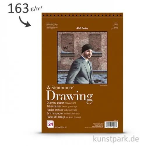 Saisonangebot Strathmore Artist Paper 400 - Zeichenpapier, 24 Blatt, 163g