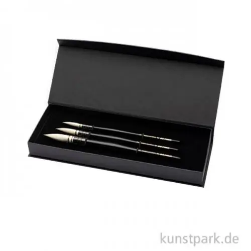 Kostenloser Rückversand da Vinci Aquarellpinsel Geschenkbox - 3 Pinsel - KAGALOVSKA EDITION