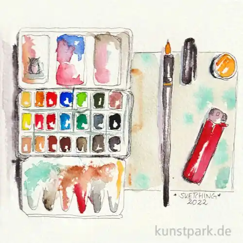 Begrenztes Angebot Malkurs - Einfach skizzieren mit Aquarell - 12.02.26