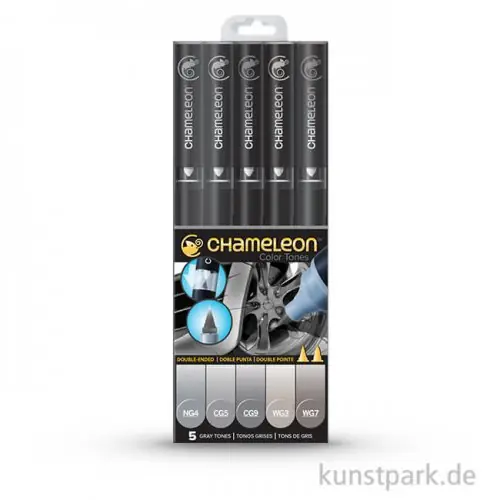 Chameleon Pen Set - 5 Gray Tones Preiswert